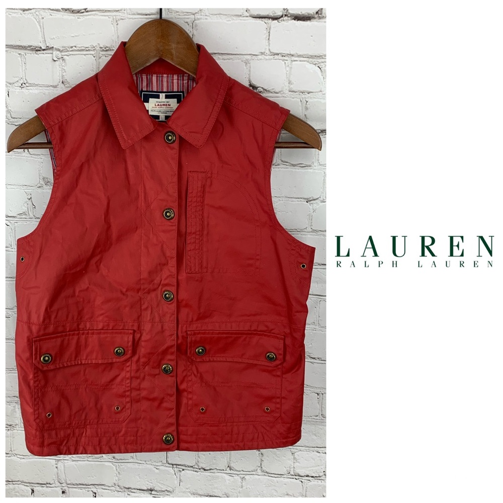 Ralph Lauren Naval Supply Company Red Utility Vest